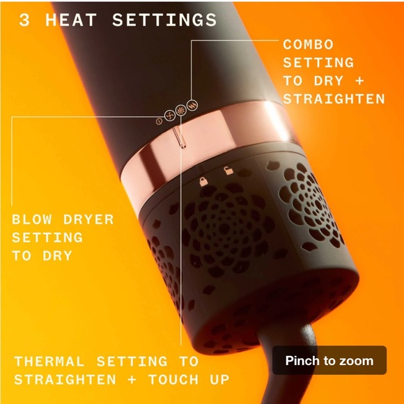 Amika Double Agent 2-in-1 Straightening Blow Dryer Brush - Picture 4 of 7